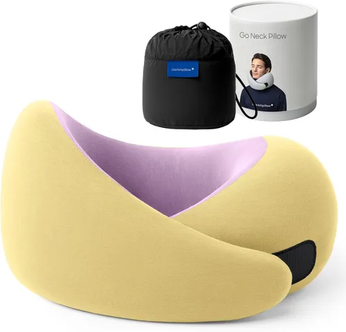 Vista 8 de Ostrichpillow Go Almohada Cervical, Almohadas de Viaje para Aviones, Almohada de Viaje de Espuma Viscoelástica Premium, Diseño Ergonómico 360º