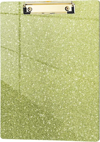 Vista 36 de Hongri Portapapeles de Plástico y Acrílico con Purpurina, 8.5x11" Portapapeles Tamaño Carta A4 Estándar para Aula, Profesor, Mujeres. Bonito