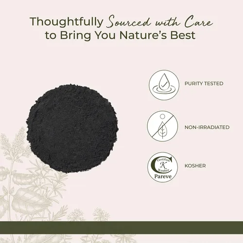 Vista 4 de Starwest Botanicals Polvo de carbón activado de madera dura estadounidense de grado alimenticio, bolsa a granel de 1 libra
