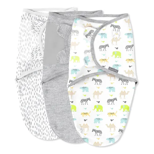 Vista 24 de SwaddleMe Manta original – Tamaño pequeño/mediano, 0-3 meses, paquete de 3 (corazones de bebé), fácil de usar, mantiene al bebé cómodo y seguro