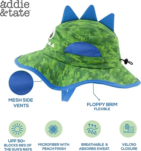 Vista 2 de Kids Sun Hat for Girls & Boys with UV Protection- Toddler Beach Hat for Fishing Safari Play Hat (2-14 Years)