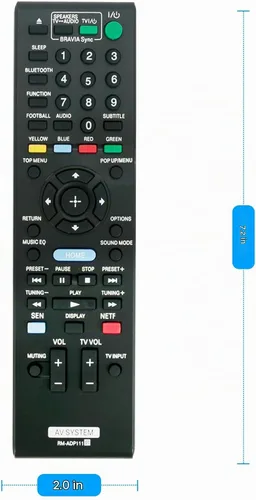 Vista 4 de RM-ADP111 Mando a distancia de repuesto aplicable para Sony BDV-E2100