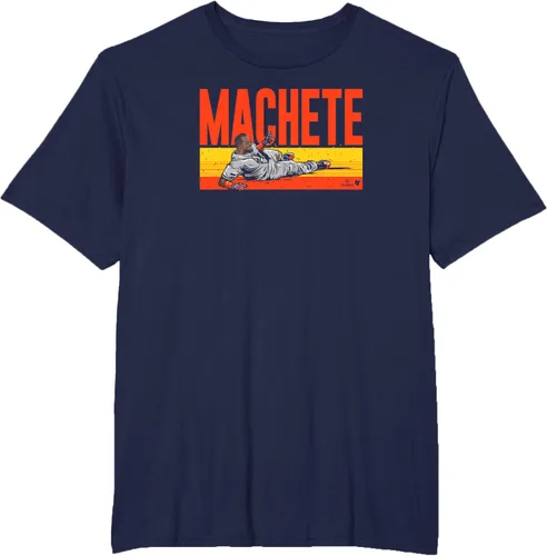 Vista 7 de Martin Maldonado - Machete - Camiseta de béisbol Houston, Azul / Patchwork, S