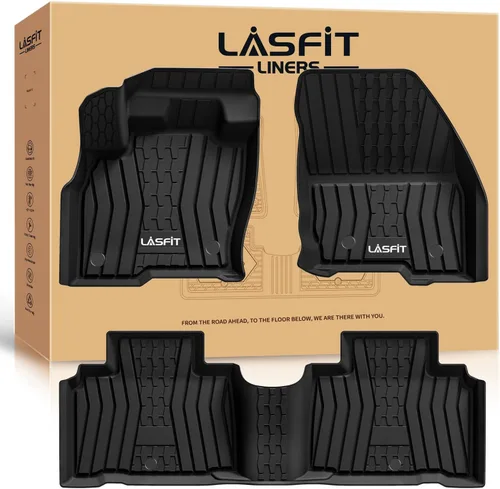 Vista 12 de LASFIT Alfombrillas para Freightliner Cascadia 2008-2017, protección para todo tipo de clima, revestimientos de automóvil de elastómero