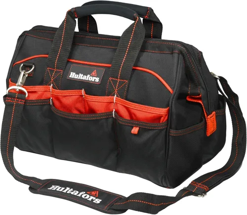Vista 4 de Hultafors Work Gear HT5543 - Bolsa de herramientas para comerciantes, 33 bolsillos, portaherramientas de poliéster balístico resistente, correas