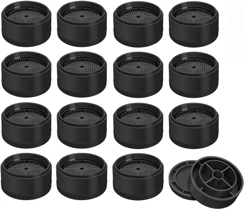 Vista 9 de ANNKUT Furniture Risers 1 Inch, Round Bed Risers Heavy Duty, 12 Pack Black