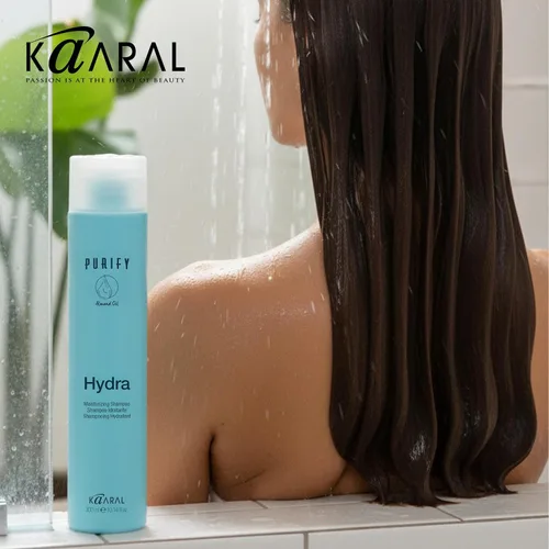 Vista 7 de Kaaral Purify Hydra Champú Hidratante - Cuidado hidratante natural para cabello seco o teñido - Seguro para mujeres y hombres - Suaviza y revive