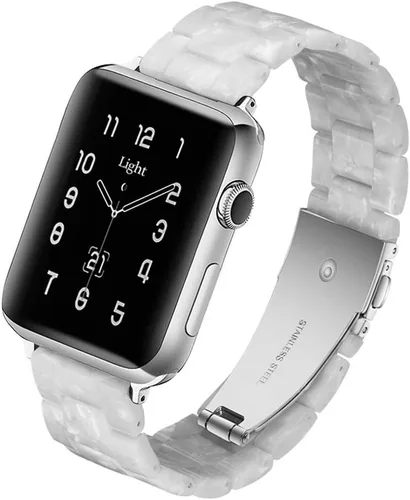 Vista 45 de Bandas para Apple Watch Light House - Correas de resina ligera de moda para iWatch para mujeres y hombres 38mm/40mm/41mm/42mm (Series 11 10)