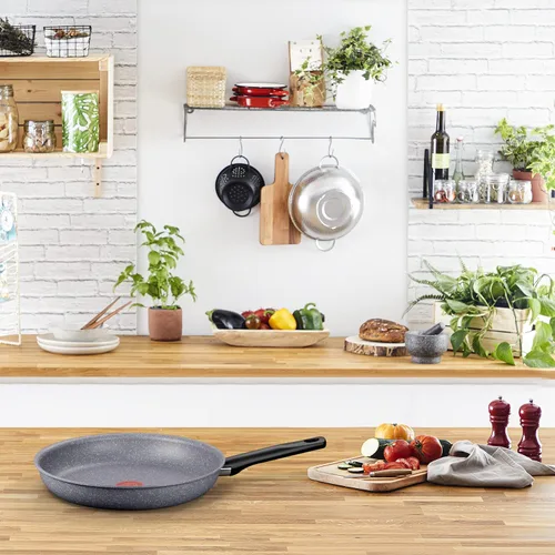 Vista 7 de Tefal Natural On Induction G2800602 - Sartén antiadherente (11.0 in), color gris