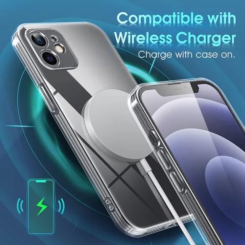 Vista 817 de Supdeal Funda cristalina transparente para iPhone 11, [No se amarillea] [Protección de la cámara] [Probado contra caídas de grado militar] Funda