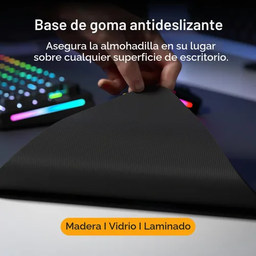 Vista 4 de GLORIOUS - Alfombrilla de mouse para juegos GMP 2-3XL, a prueba de derrames, optimizada para sensores de juegos, superficie equilibrada para Negro