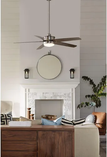Vista 9 de Progress Lighting Boxwood Collection - Farol de pared pequeña de cristal transparente con semillas Craftsman, para exteriores, bronce antiguo, 11.75