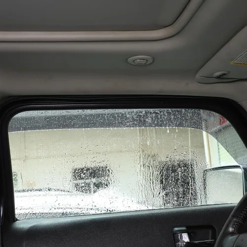 Vista 3 de Fit Hummer H3 - Protector de lluvia para ventana, visor de ventilación con cinta adhesiva, deflector de ventana lateral, viseras de ventilación