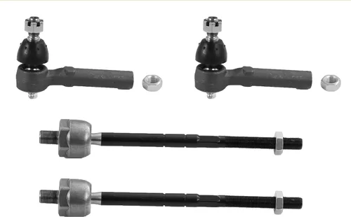 Vista 45 de Metrix Premium Chassis Parts - Kit de 4 piezas de extremos de barra de acoplamiento frontal exterior e interior compatible con Nissan Pathfinder