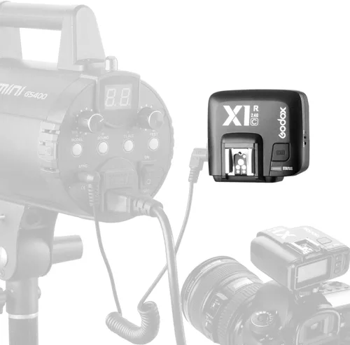 Vista 3 de Godox X1C E-TTL Receptor de flash inalámbrico de alta velocidad 1/8000s compatible con cámaras Canon con CONXTRUE USB LED (X1R-C)