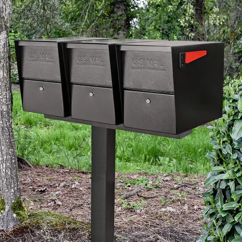 Vista 2 de Mail Boss 7140 Barra espaciadora de caja, para aplicaciones de tres buzones, negro