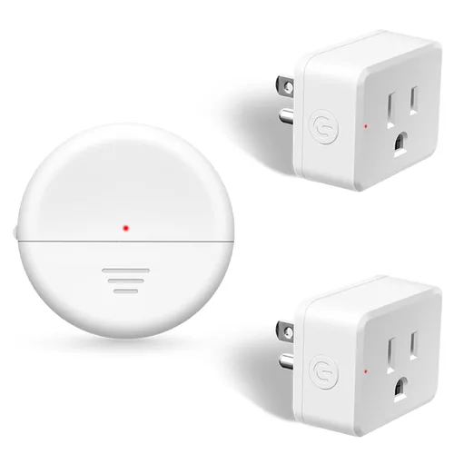 Vista 77 de NineLeaf - Enchufe de salida de control remoto, interruptor de luz de encendido y apagado inalámbrico desmontable 500FT Light Plug Decorator
