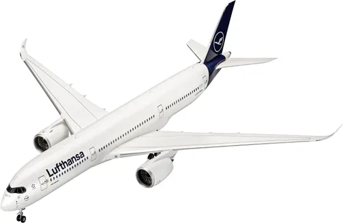 Vista 3 de Revell 03881 1:144 Airbus A350-900 Lufthansa Nueva Livery Plastic Model Kit