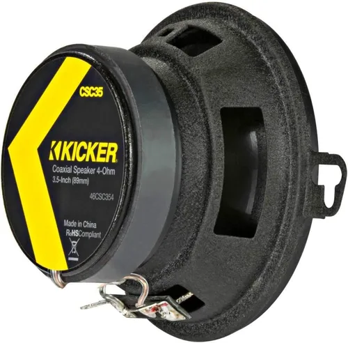 Vista 3 de KICKER 46CSC354 Serie CS CSC35 altavoces coaxiales de 3.5 pulgadas (89mm), 4 ohmios (par)