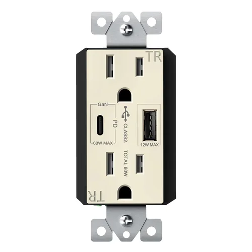 Vista 11 de TOPGREENER Toma USB, toma de pared USB tipo C con 36 W Power Delivery, receptáculo dúplex resistente a manipulaciones de 15 A, salida USB C
