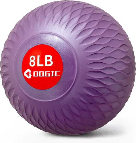 Vista 10 de Slam Ball - Pelotas medicinales con peso de 8 a 10 libras para ejercicio y entrenamiento, fuerza, cardio, entrenamiento cruzado y entrenamientos