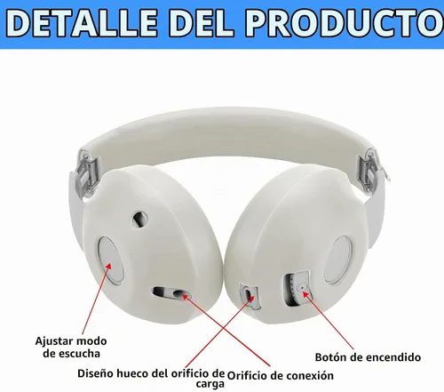 Vista 5 de Adhiper Fundas de silicona para los oídos para auriculares inalámbricos Beige