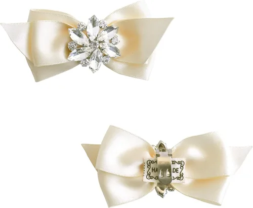 Vista 6 de ELEGANTPARK Zapatos Vestido Sombrero Accesorios Moda Rhinestone Crystal Shoe Clips 2 Pcs Multicolor