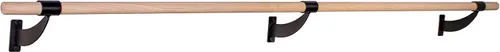 Vista 8 de VITA Barre - Barra de ballet individual montada en la pared, clásica WB15, madera Altura fija, fabricada en Estados Unidos, equipo de ejercicio
