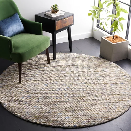 Vista 66 de SAFAVIEH Natura Collection - Alfombra decorativa, 2 x 3 pies, color beige, mezcla de lana hecha a mano, diseño texturizado, ideal para pasillo