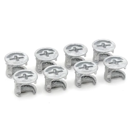 Vista 11 de ReplacementScrews Cerraduras de leva excéntricas compatibles con IKEA 103114 (Kullen, Alex, MICKE) Funda con brida - 0.472 in x 0.394 in - Aleación