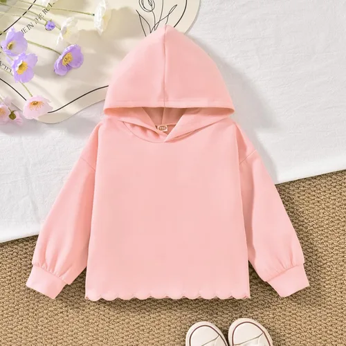 Vista 2 de Aalizzwell Conjunto de sudadera para niña pequeña 2-5T Rosa