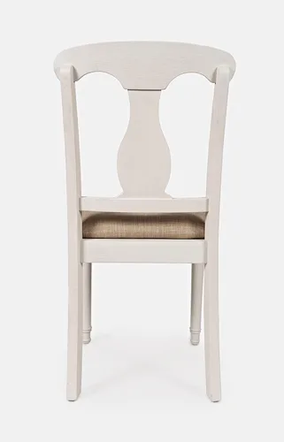 Vista 5 de Jofran Grafton Farms - Silla de escritorio, color blanco cepillado