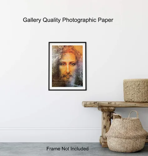 Vista 8 de Arte de pared de Jesucristo, decoración de pared de Jesús, decoración religiosa cristiana para habitación, hogar, iglesia, regalos católicos, regalo