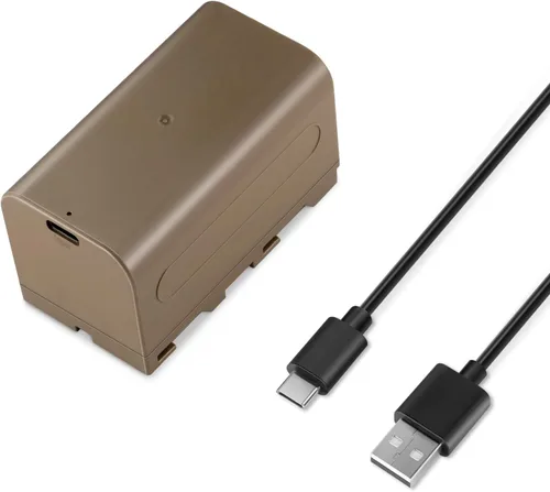 Vista 13 de Neewer Batería de repuesto NP-F970 de 10500 mAh, tiempo de carga completa de 4.8 horas, cable USB C de carga rápida PD de 20 W, batería recargable