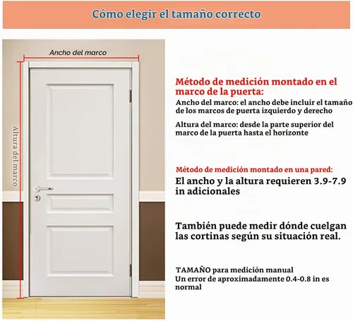 Vista 6 de Cortina de Puerta con Aislamiento Térmico, Pantalla de Cubierta de Puerta de Invierno, Manta Insonorizada, Cortinas de Privacidad, Tapiz Resistente