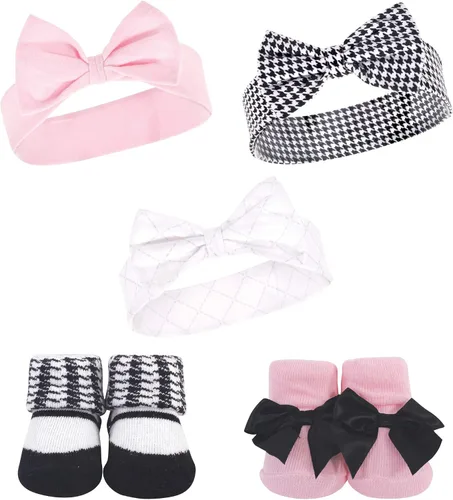 Vista 18 de Hudson Baby Conjunto de regalo de diadema y calcetines para niña