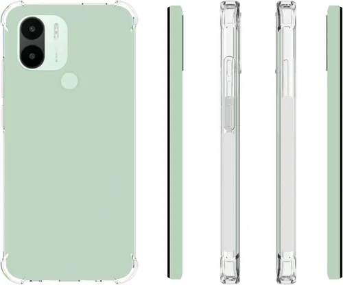 Vista 2 de USTIYA Funda para Xiaomi Redmi A1+A1 Plus Clear TPU Cuatro Esquinas Cubierta Protectora Transparente Suave Funda