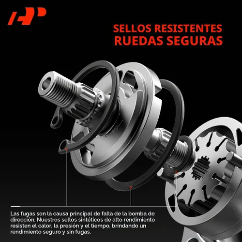 Vista 5 de Bomba de dirección asistida A-Premium, con polea y soporte Compatible con Nissan Altima 2007-2012, Maxima 2009-2014, Murano 2009-2014, motor de gas