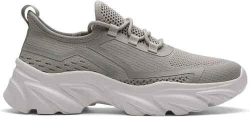 Vista 3 de DREAM PAIRS Zapatos de caminar para mujer ligeros transpirables de punto antideslizantes con cordones para mujer trabajo entrenamiento gimnasio
