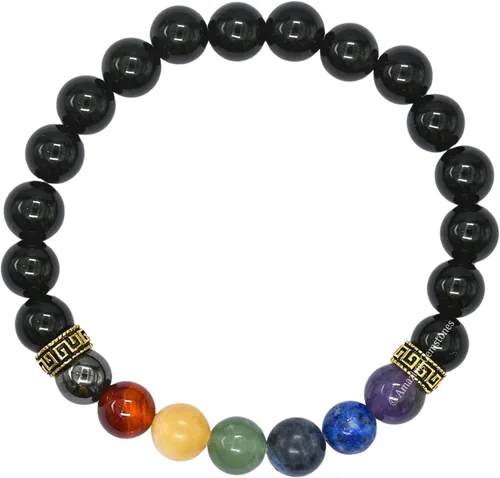 Vista 374 de Amazing Gemstone Crystal Bracelet for Women Men's Gifts - Protection Healing Crystal Bracelet - 8mm Gemstone Beaded Stretchable Bracelet Pulseras
