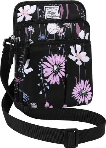 Vista 9 de Kamo Bolso Multifuncional para Teléfono de Un Solo Hombro, Bolso de Cintura para Teléfono, Bolso Diagonal Cruzado, Estuche para Teléfono Inteligente