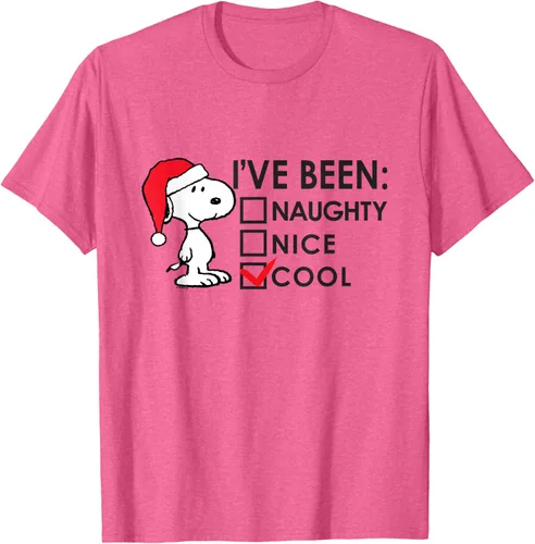 Vista 35 de Peanuts - Camiseta de Navidad fresca de Snoopy, Azul Blanco