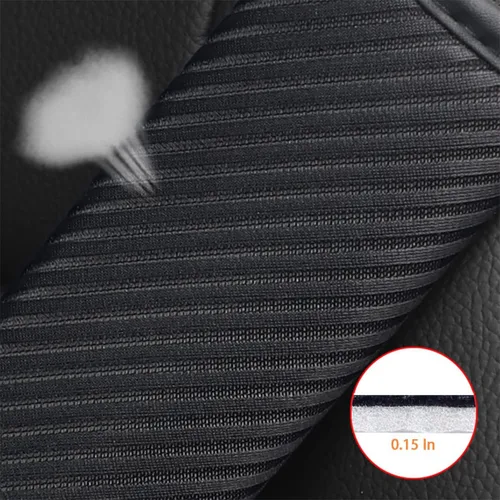 Vista 4 de AUCELI 2 fundas para cinturón de seguridad para automóvil, transpirables, correas de arnés de hombro que ayudan a proteger tu cuello, para una