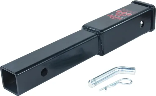 Vista 6 de TOPTOW Extensor de enganche de remolque, longitud de extensión de 12 pulgadas, se adapta a receptor de 2 pulgadas, 3500 libras, pasador de enganche
