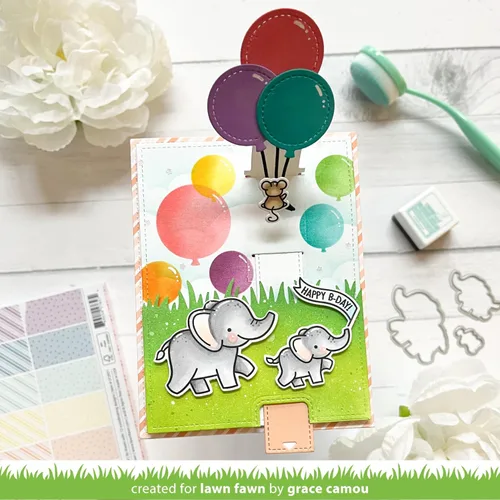 Vista 5 de LAWN FAWN n Pop Pull Tab Cortes de césped Personalizado Craft Die