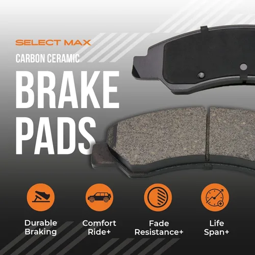 Vista 5 de [Delantero] Max Brakes Premium OE Rotores con almohadillas de cerámica de carbono KT138841 Fits 2011-2014 Ford Mustang (GT, Excl. Brembo Brake)