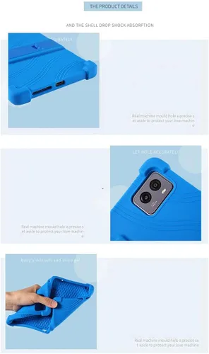 Vista 2 de TPU Cover for Lenovo Idea Tab Pro Gen 2 + 3 HD Tempered Glass, Silicone Shell Bumper Protective Back Case - 9 Hardness Anti-Scratch Screen Protector