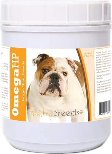 Vista 88 de Healthy Breeds Affenpinscher Omega HP - Masticables suaves para piel y pelaje, 60
