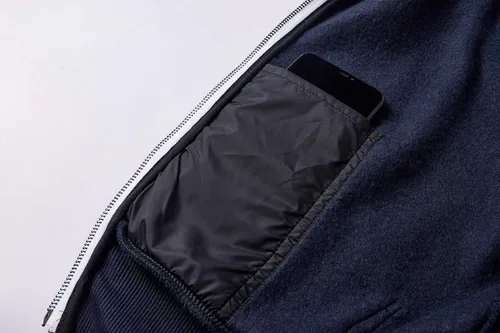 Vista 6 de OHSNMAKSL Men's Full Zip Hoodie Fleece Jacket Sweatshirt Lined work coat