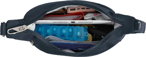 Vista 8 de Travelon Bolsa de mensajero esencial clásica antirrobo Negro